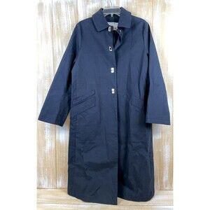 Jane Post of Saks Fifth Women’s Medium Navy Blue Trench Coat *READ